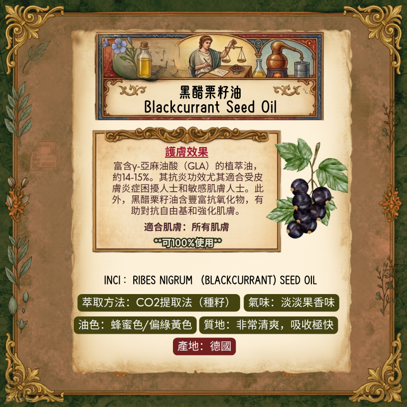 黑醋栗籽油 Blackcurrant Seed Oil 30ml (預售：約15-25工作天寄出）