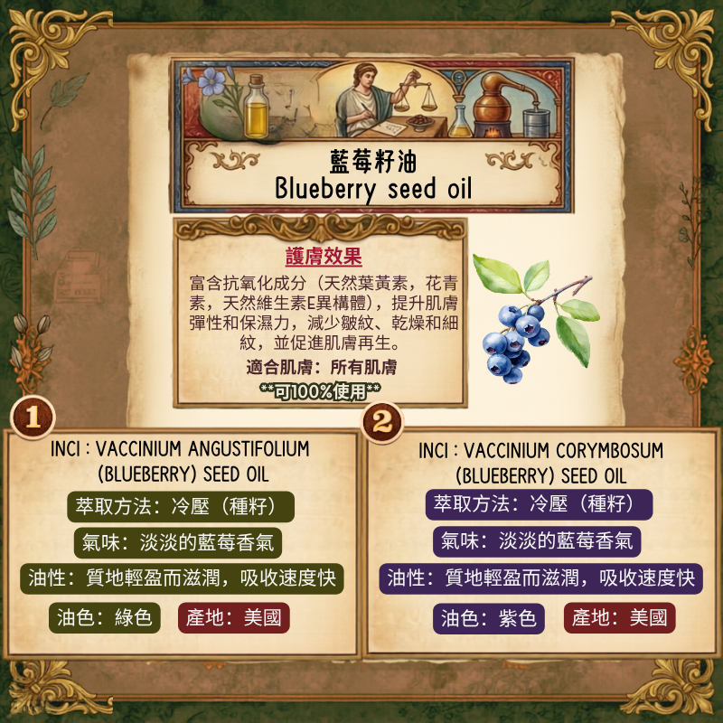 藍莓籽油 Blueberry Seed Oil 30ml (預售：15-25工作天寄出）